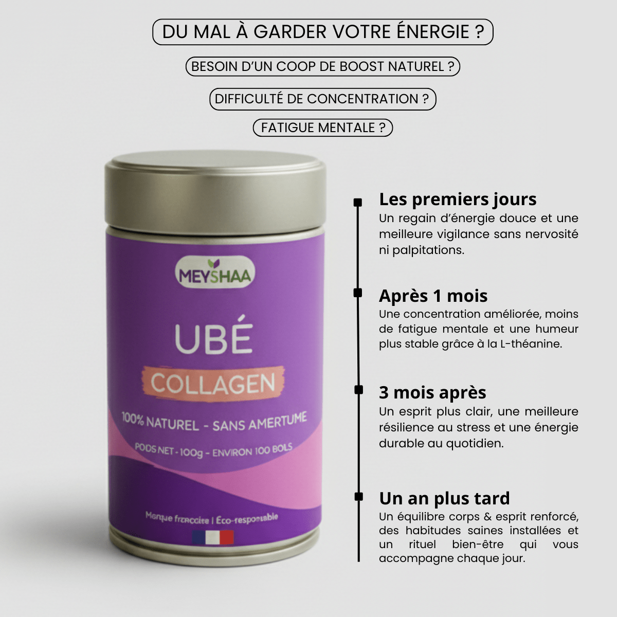 Ubé Collagen Bio - 100g - Meyshaa